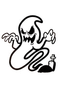 QuickTattoo glitter sjabloon spookje