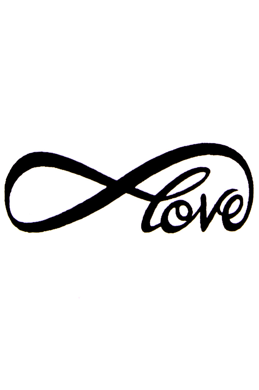 QuickTattoo glitter sjablonen Love