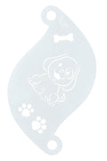 Face Paint Stencil CUTE DOG 77051