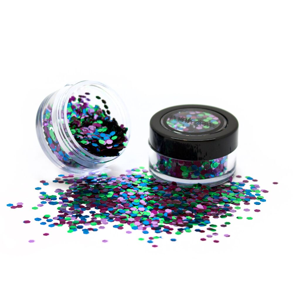 Biologische chunky glitters 3gr. Wild parrot
