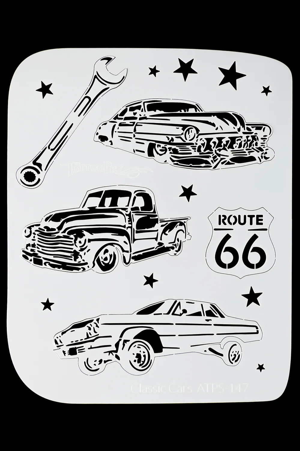 TattooPro Classic Cars Airbrush stencil