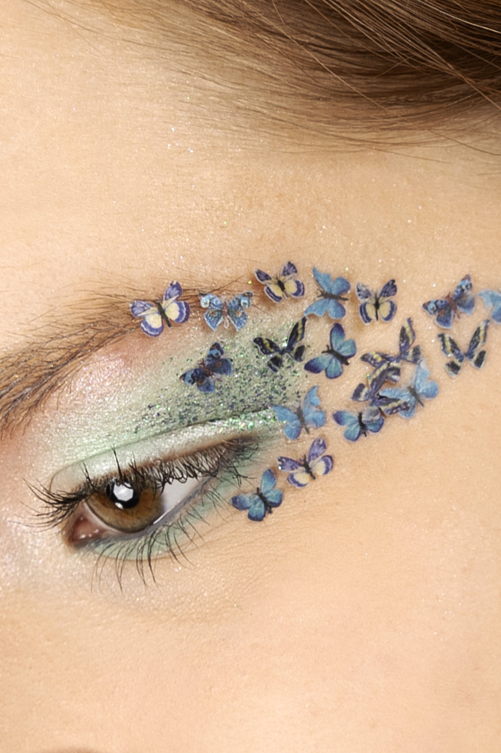 PXP Pressed chunky butterflies blue mix cream 10 ml