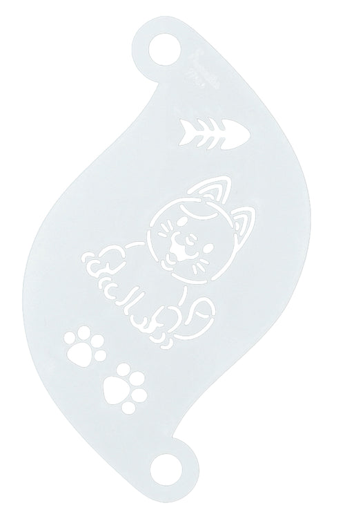 Face Paint Stencil CUTE CAT 77050