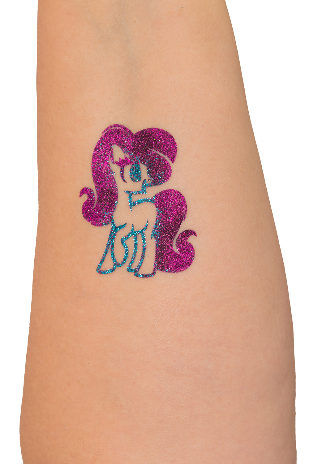 Quick Tattoo Glittersjabloon Pony