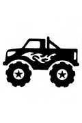 QuickTattoo glitter sjabloon Monstertruck
