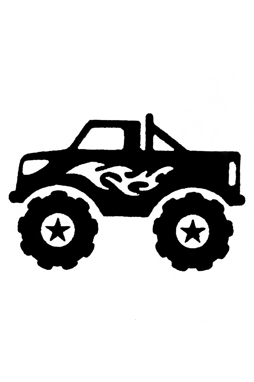 QuickTattoo glitter sjabloon Monstertruck