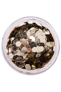 PXP biodegradable chunky glitters 2.5 gr. dutch silver