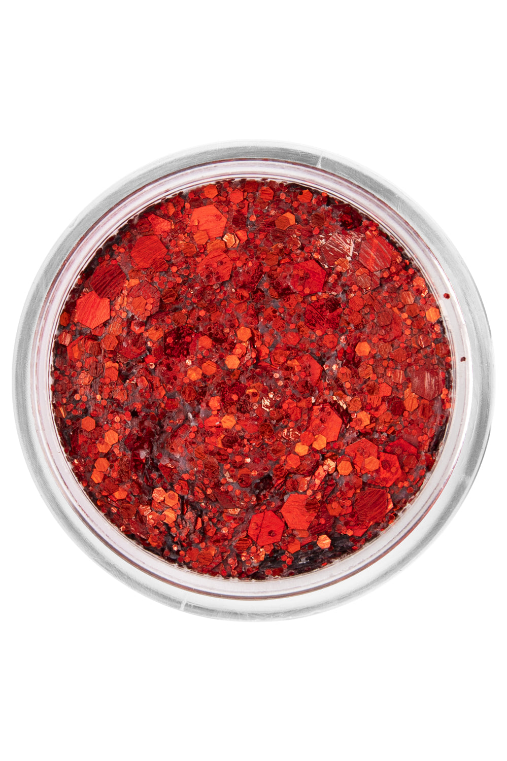 PXP pressed chunky glitter cream coral red 10 ml