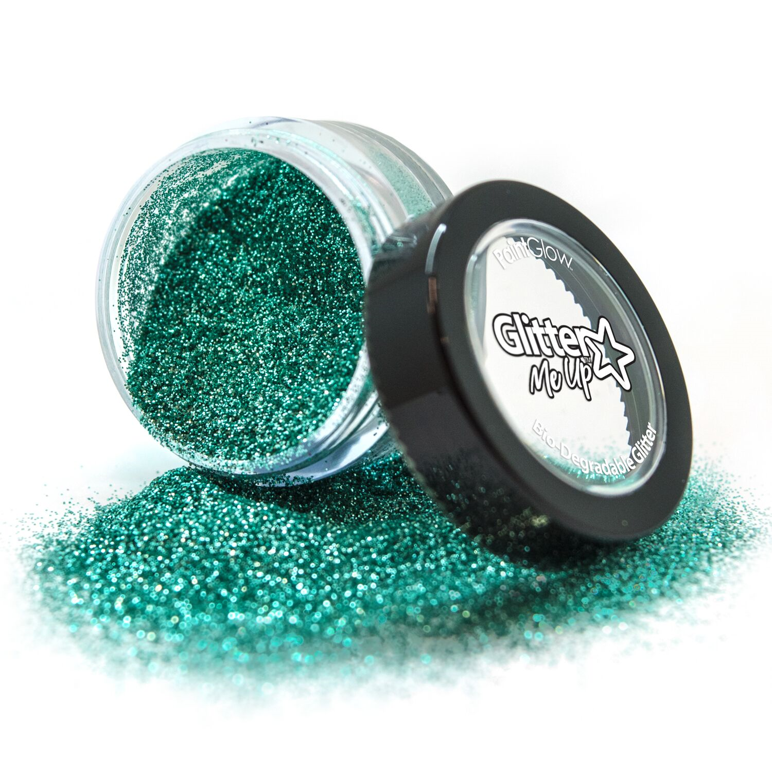 Biologische fijne glitters 4 gr. Aqua Marine