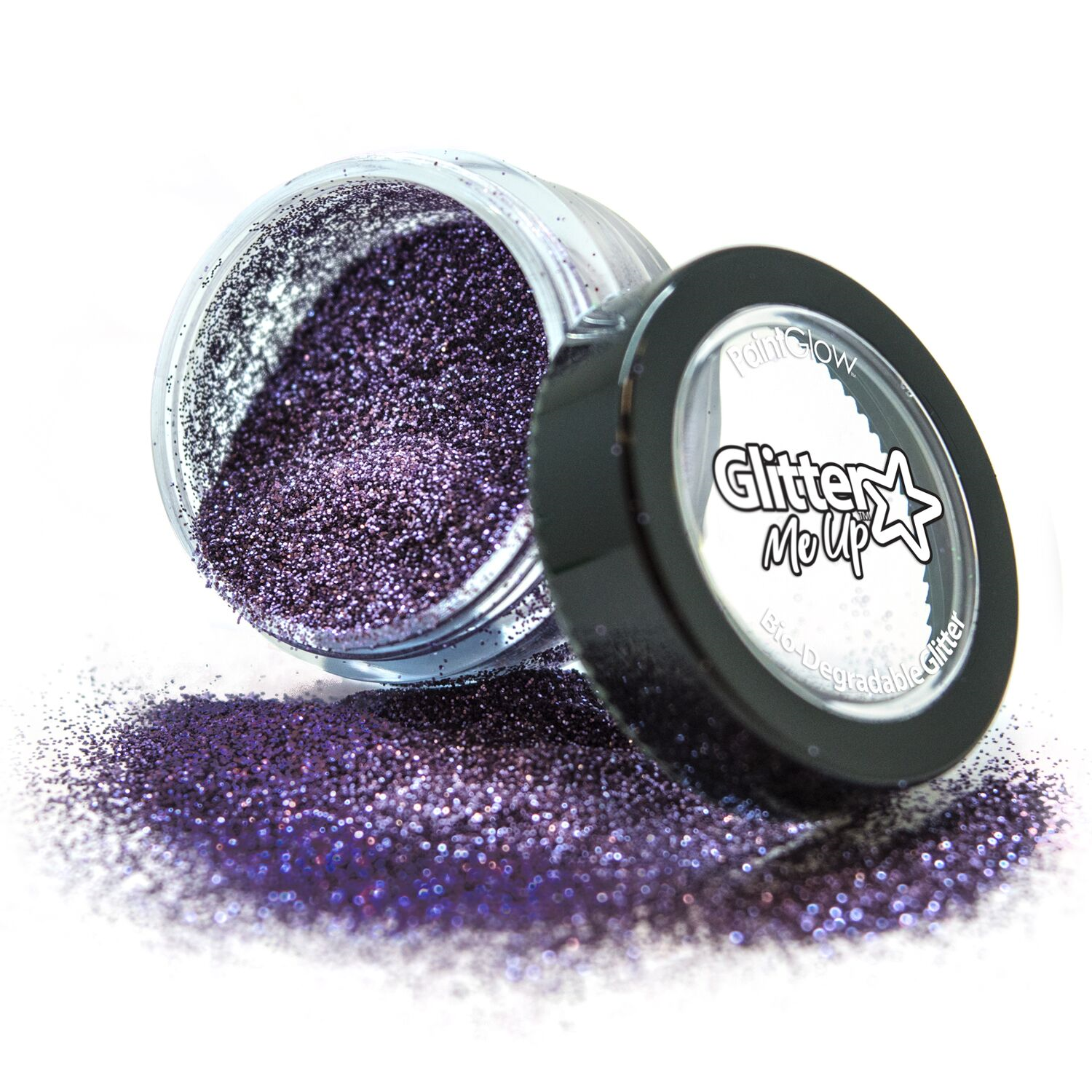 Biologische fijne glitters 4 gr.Parma Violet