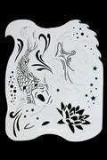 TattooPro Koi & Lotus Airbrush stencil