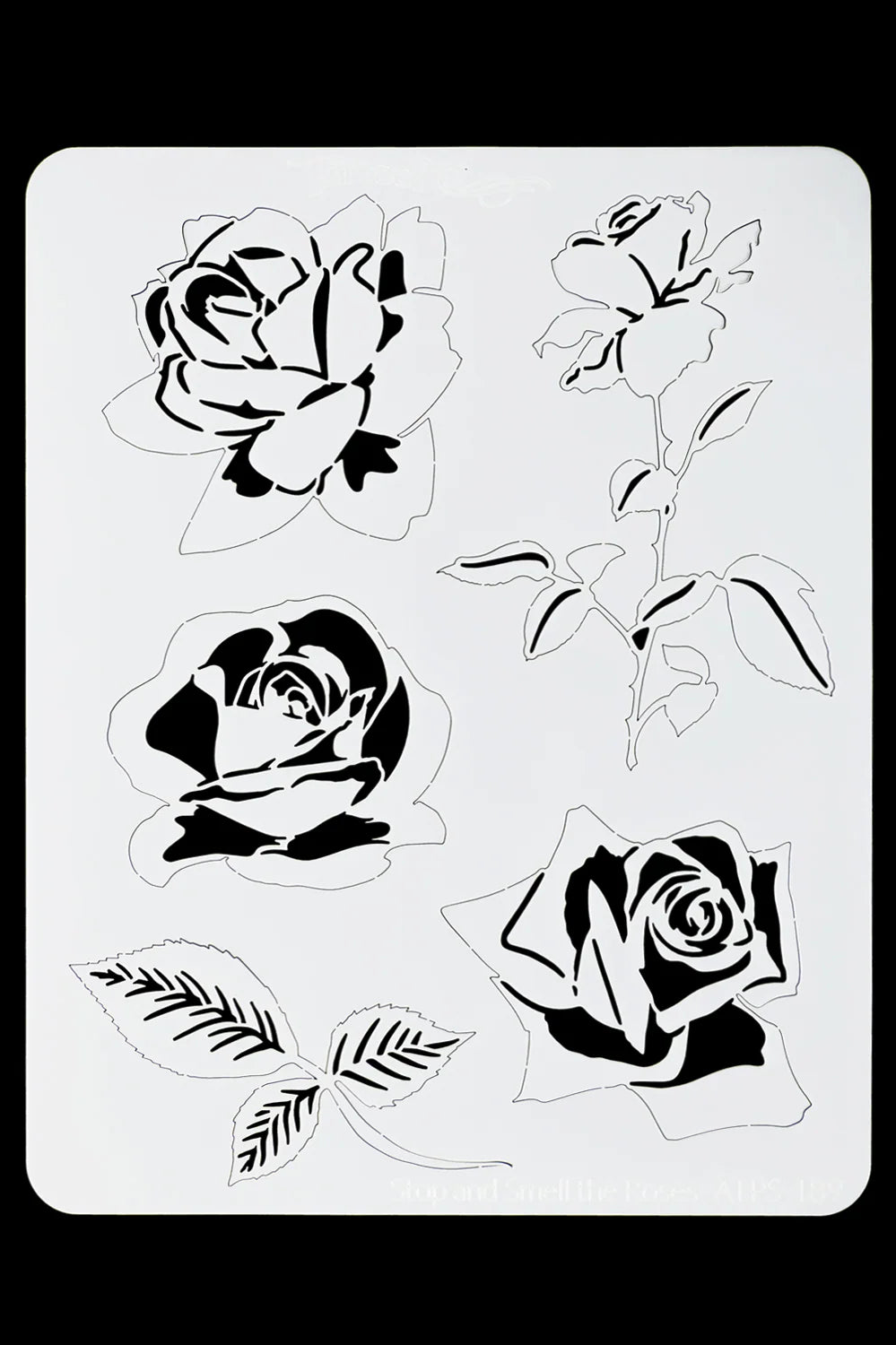 TattooPro Stop & Smell the Roses Airbrush stencil