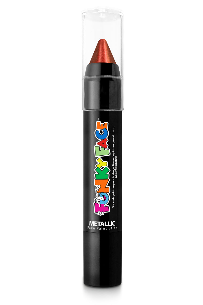 Metallic Face & Body Paint Stick rood