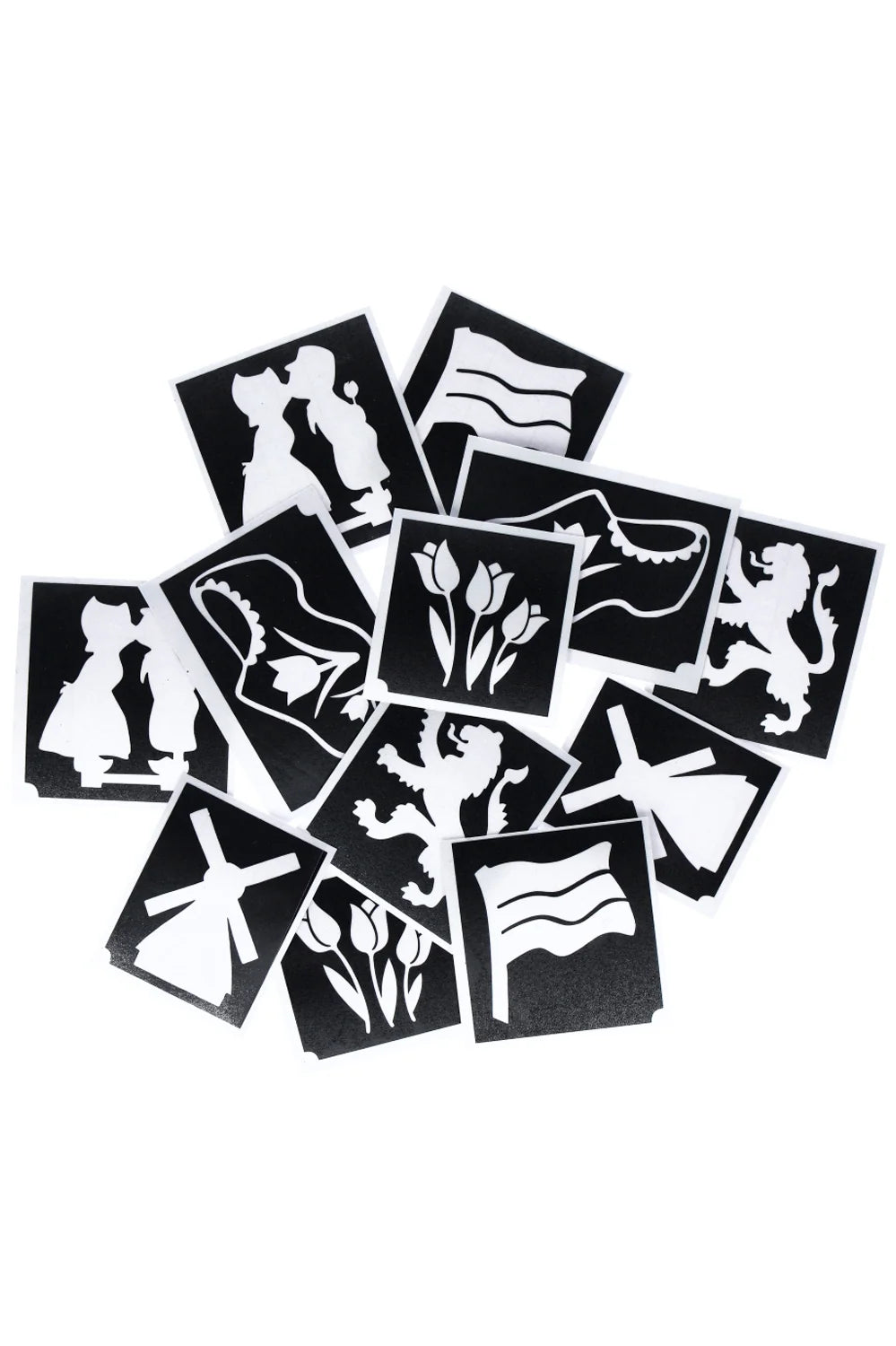 Typisch Hollands Glitter Tattoo Stencils (12 pcs) 98819