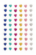 PXP Professional Colours Decoratiestickers hartje glitter 60 stuks assorti
