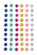PXP Professional Colours Decoratiestickers rondje glitter 60 stuks assorti