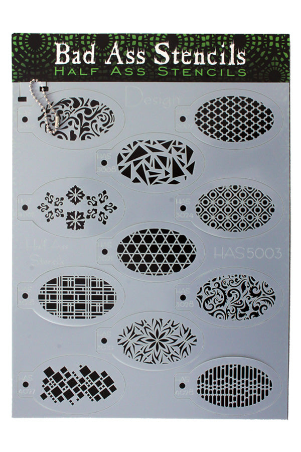 Bad Ass HALF ASS stencil DESIGN