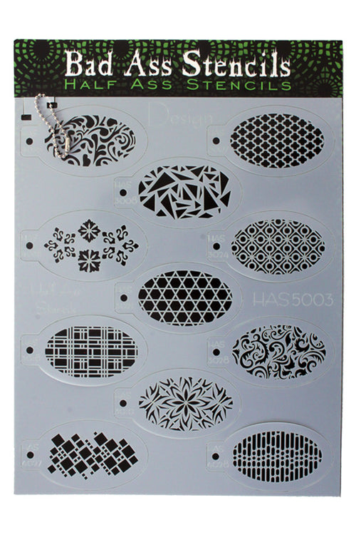Bad Ass HALF ASS stencil DESIGN