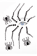 Gezichtssticker halloween black spider