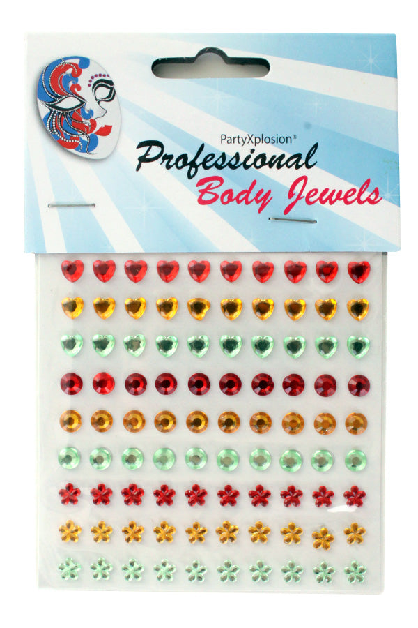 PXP Professional Colours Decoratiestickers 90 st assortie model rood-geel-groen