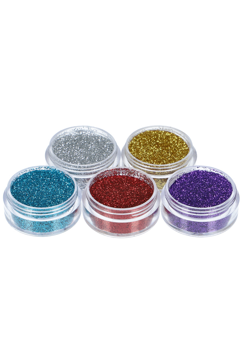 Basic glitterset for glitter tattoo 5 x 5 ml  (98801)