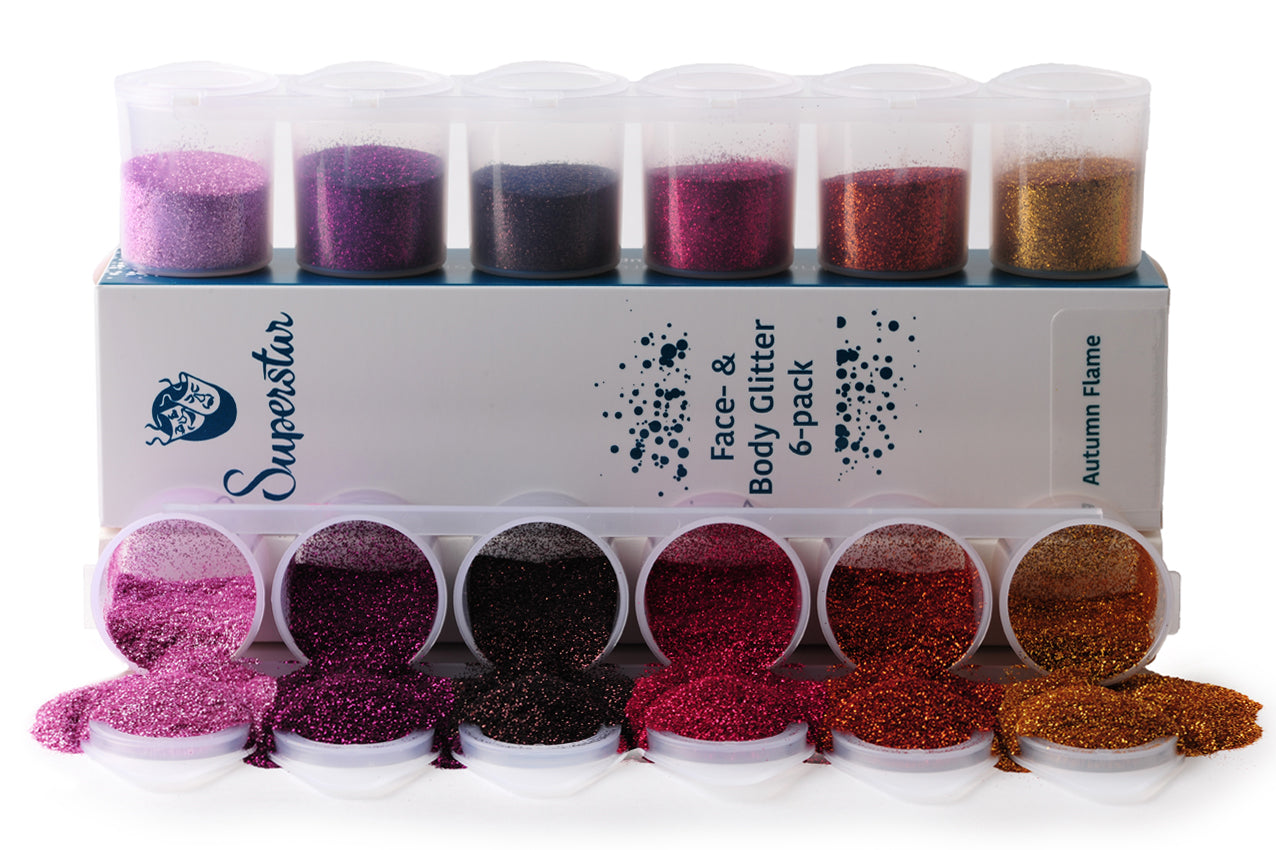 Autumn Flame Fine Glitter Mix 6-pack 90 ml 98985