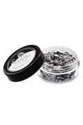 SILVER Biodegradable Face- and Bodyglitter Chunky Mix 6ml. 98407