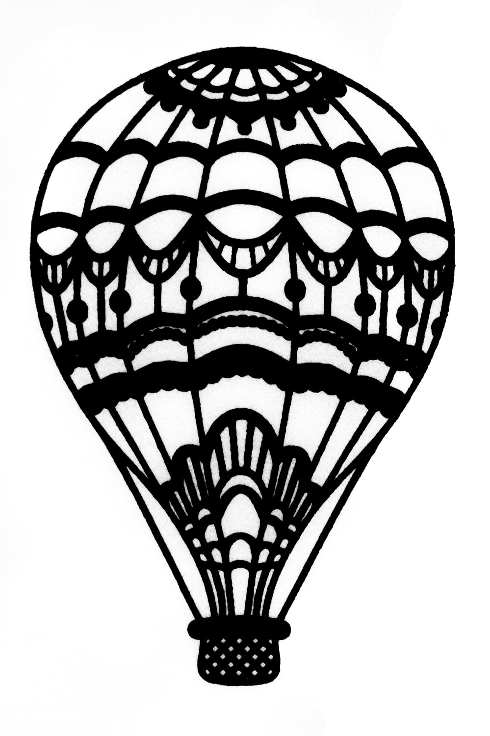 QuickTattoo Heteluchtballon maat S
