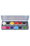 Aqua Face- and Bodypaint palette
12 colours SPARKLING FACES 
by Svetlana Keller 
139-63.10