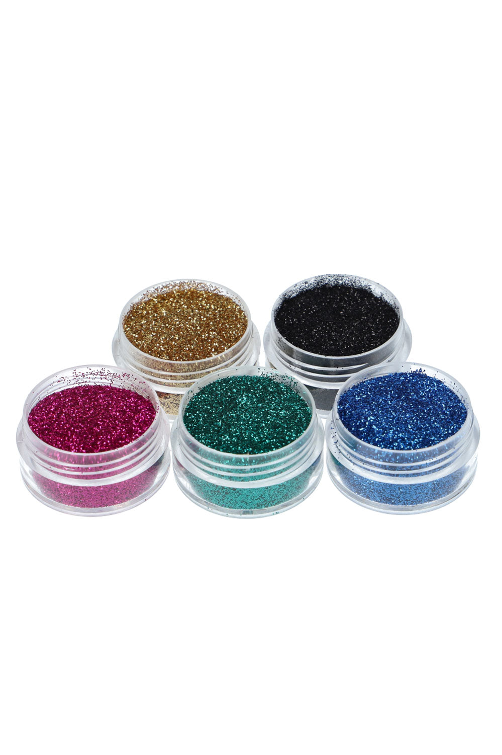 Festive glitterset for glitter tattoo 5 x 5 ml  (98842)