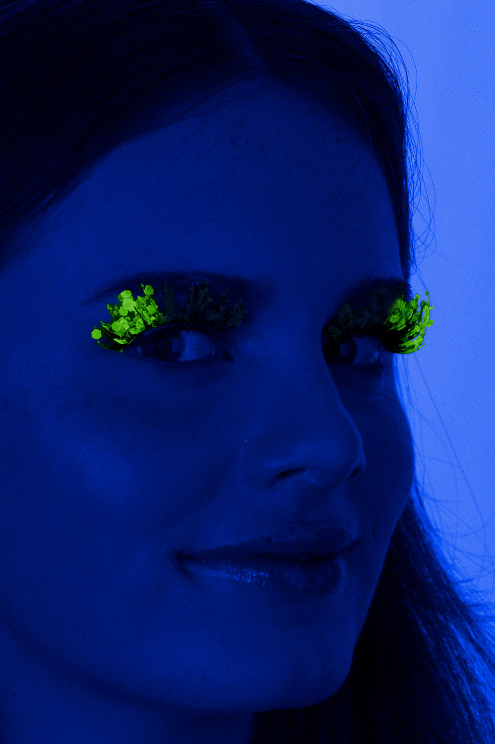 PXP Lime Fluoriserende glitter wimpers Barranquilla stijl