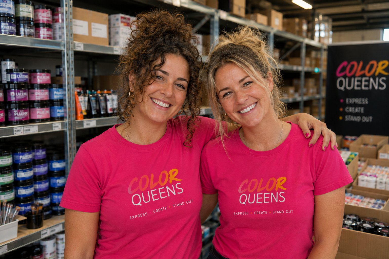 Jade en Romy, de oprichters van ColorQueens