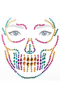 Gezichtssticker halloween red horror clown