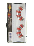 Wimpers lametta rood/zilver