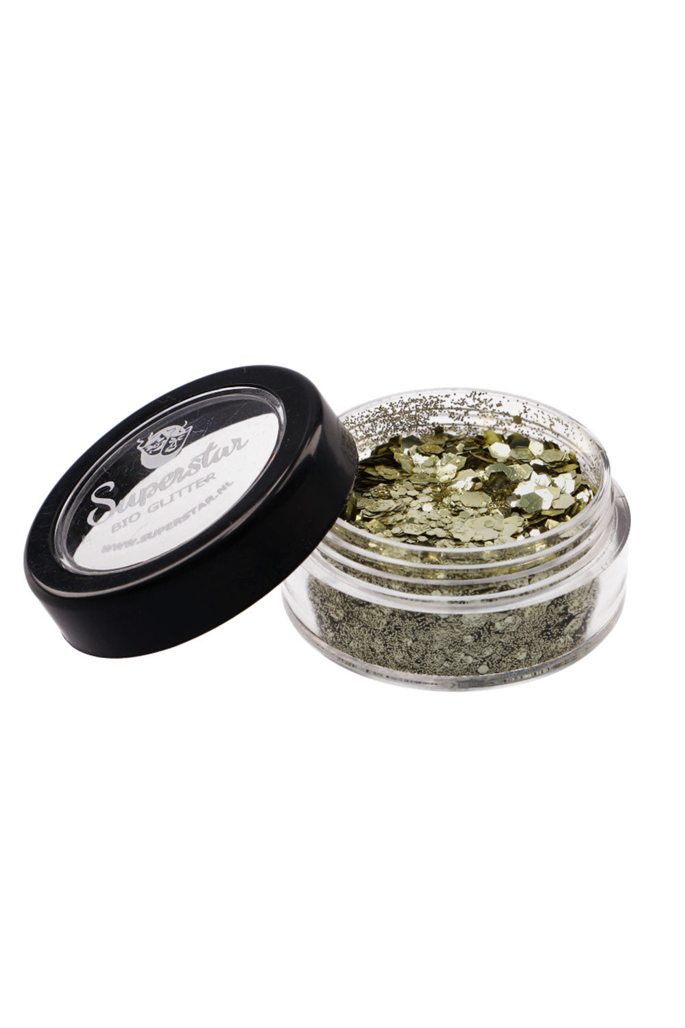 GOLD Biodegradable Face- and Bodyglitter Chunky Mix 6ml. 98412