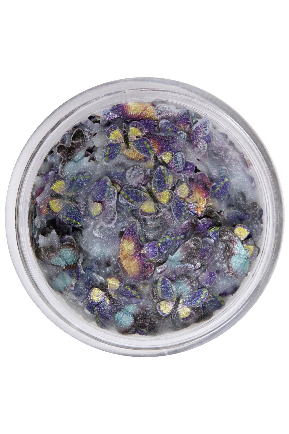 PXP pressed chunky Butterflies multi colored cream 10 ml