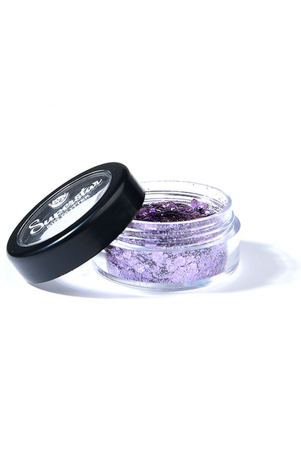 VIOLET Biodegradable Face- and Bodyglitter Chunky Mix 6ml. 98432