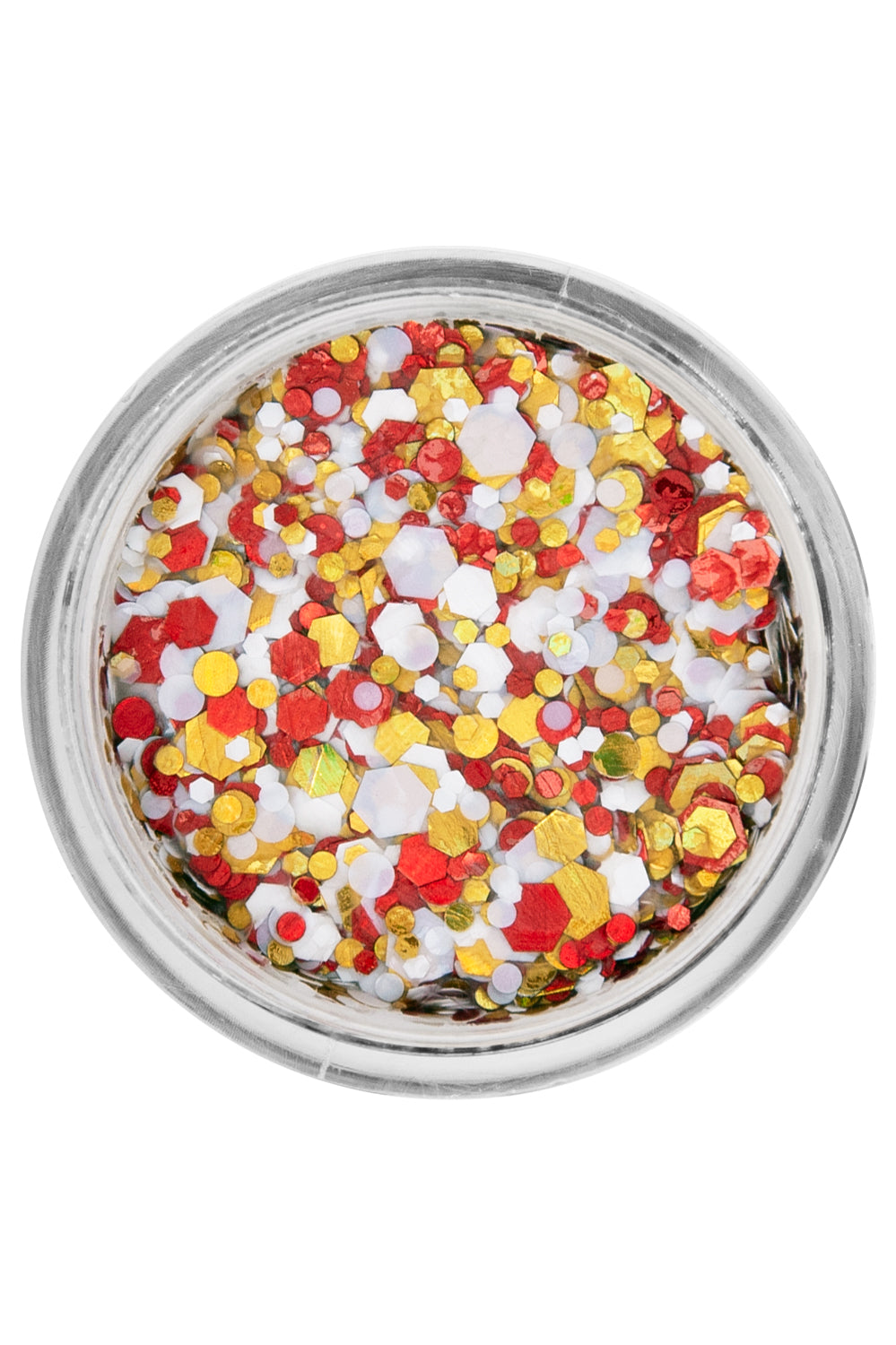 PXP pressed chunky glitter cream red-yellow-white 10 ml