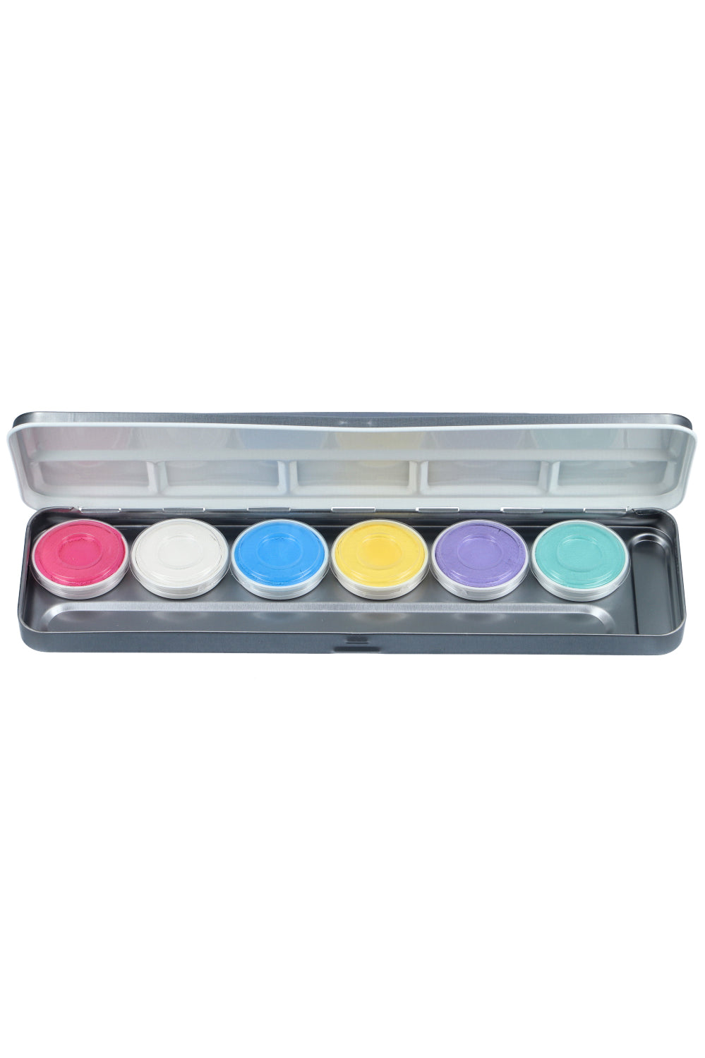 Aqua Gezichts- en Lichaamsverf palet 6 PASTEL UNICORN kleuren 
139-63.0