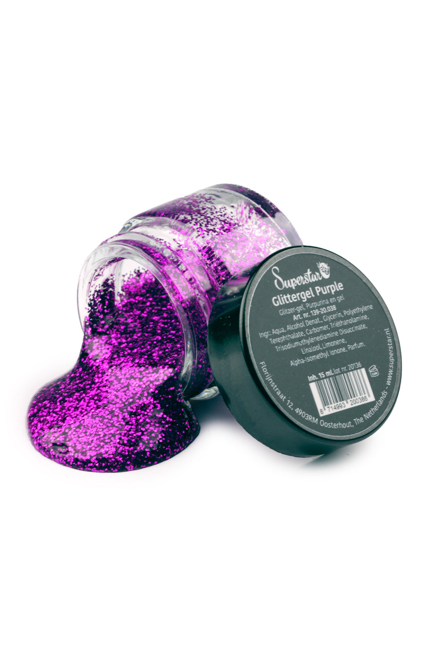 Gel superstar glitterpaars (huid&haar) 15 ml
139-20.038