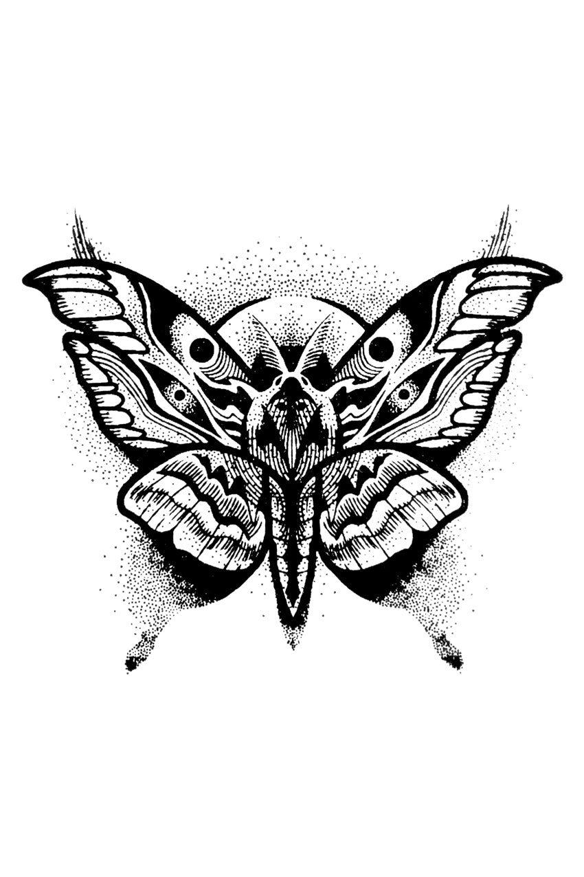 QuickTattoo glitter sjabloon vlinder
