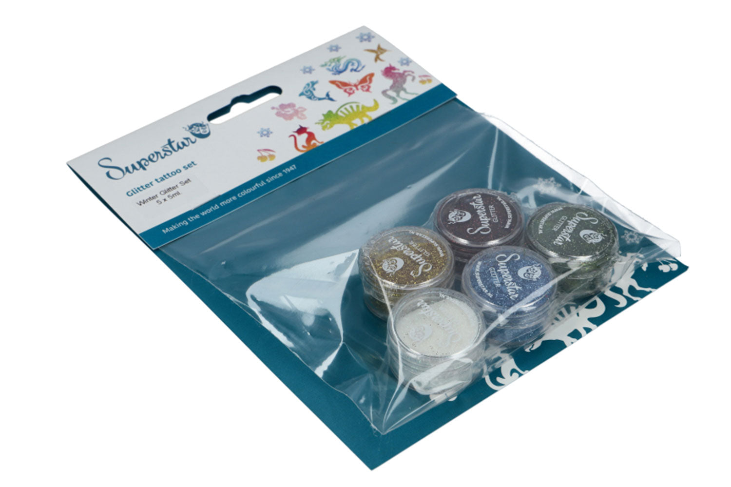 Winter Glitter Set for Glitter Tattoo 5 x 5ml 98841