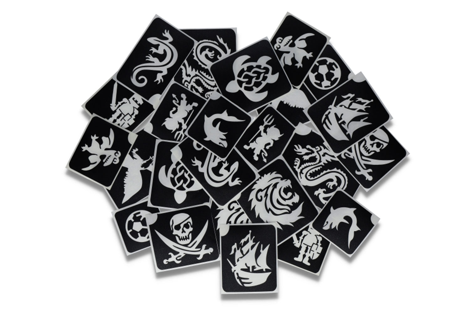 Glitter tattoo stencils XL Adventure  24 pcs (98811 )