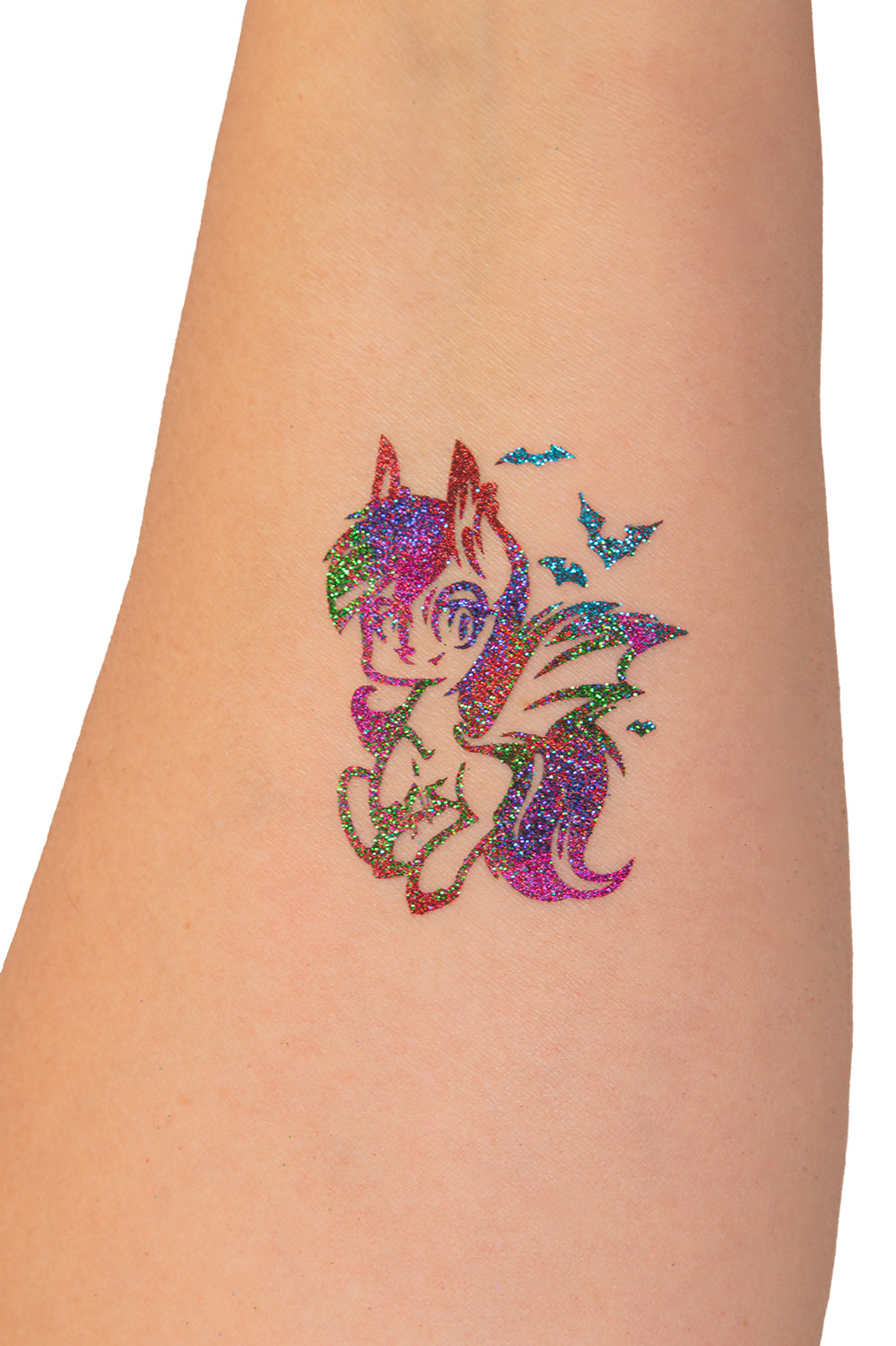Quick Tattoo Glittersjabloon Halloween Pony