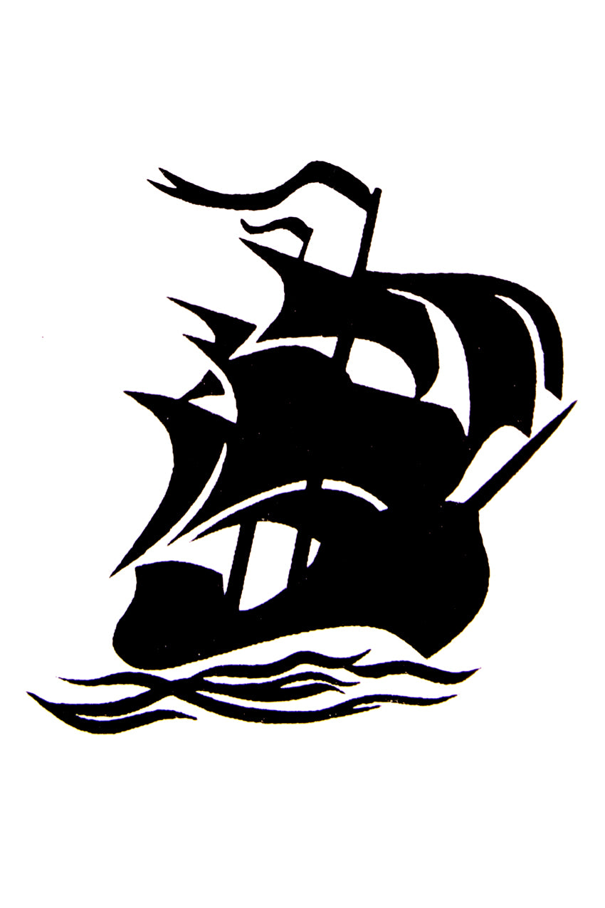 QuickTattoo glitter sjabloon Zeilboot