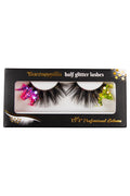 PXP tweekleurige fluoriserende glitter wimpers Barranquilla stijl groen en hotpink