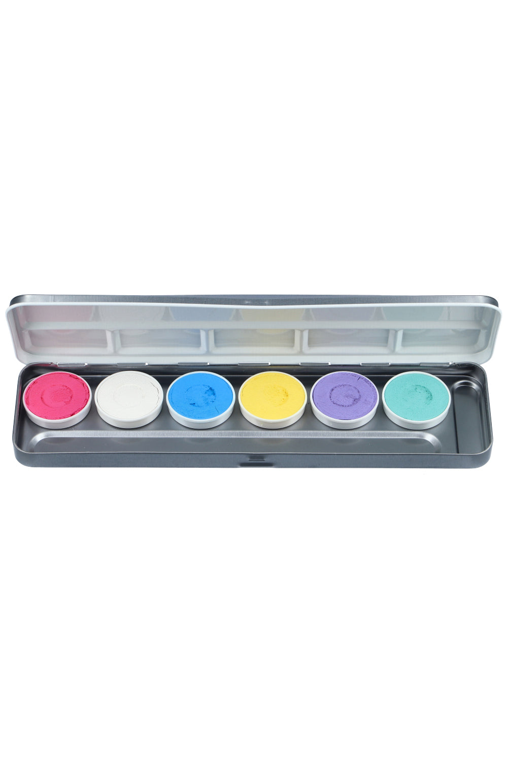 Aqua Gezichts- en Lichaamsverf palet 6 PASTEL UNICORN kleuren 
139-63.0