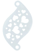 Face paint stencil Superstar Hearts 77002