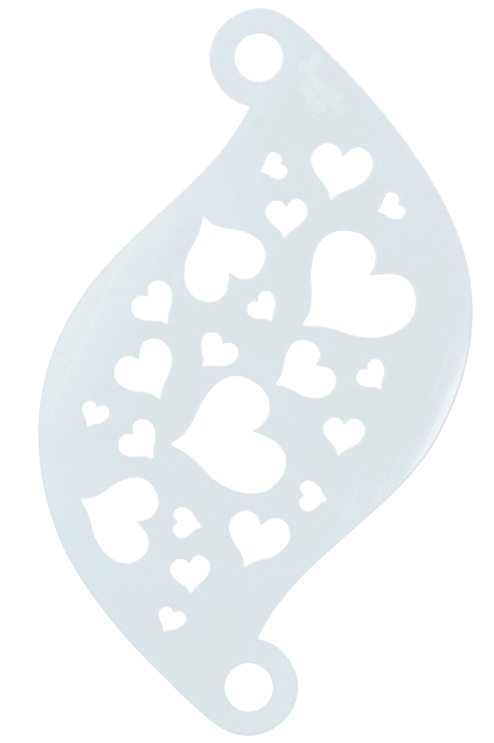 Face paint stencil Superstar Hearts 77002