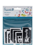 Glitter tattoo stencils Cute 12 pcs (98805 )